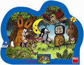 Obrysové puzzle Krteček - Večer u Krtečka