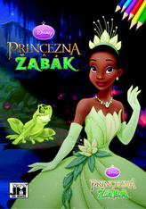 Princezna a žabák - Omalovánky A5