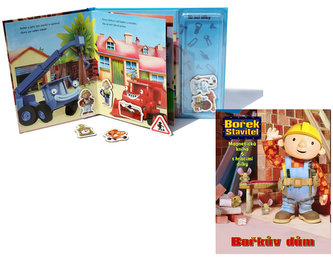 Bořek Stavitel - Bořkův dům - Magnetická kniha s hracími dílky