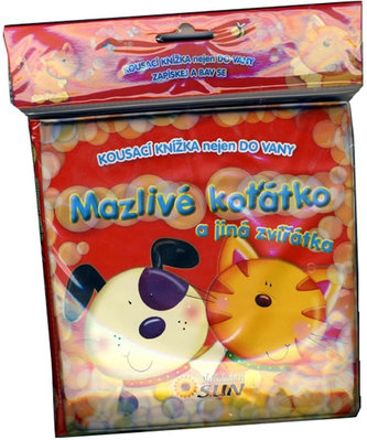 Mazlivé koťátko a jiná zvířátka - Kousací knížka nejen do vany