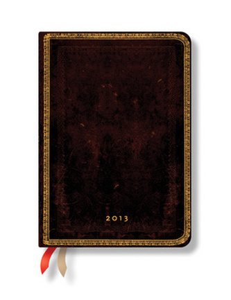 Diář 2013 - Black Moroccan - 12 měsíční, midi 120x170 Vertical