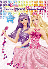 Barbie. Princess and Popstar. Omalovánky se samolepkami