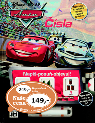Auta Napiš-posuň-objevuj! Čísla Auta Napiš-posuň-objevuj! Čísla