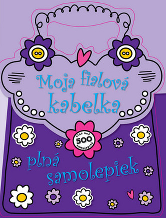 Moja fialová kabelka plná samolepiek
