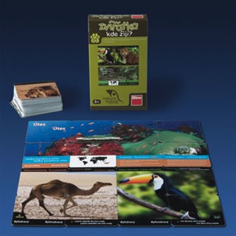 Naučná hra - Zvířátka - Kde žijí