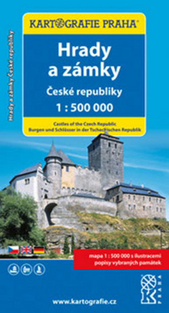 Hrady a zámky České republiky, 1:500 000
