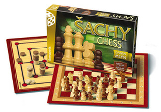 Společenská hra - Šachy,Dáma,Mlýn