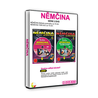 Němčina 1000 slov za 10 dní + základy gramatiky za 10 dní - sada 2DVD