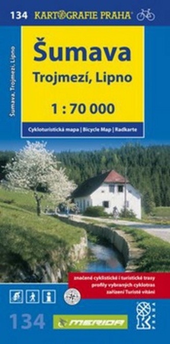 1: 70T(134)-Šumava-Trojmezí, Lipno (cyklomapa)