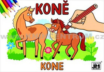 Koně - omalovánka