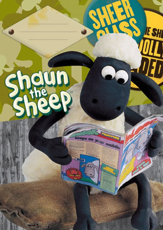 Školní sešit A5 čtverečkovaný - 40 listů - Ovečka Shaun