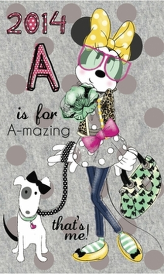 Diář 2014 - W. Disney Minnie - týdenní kapesní