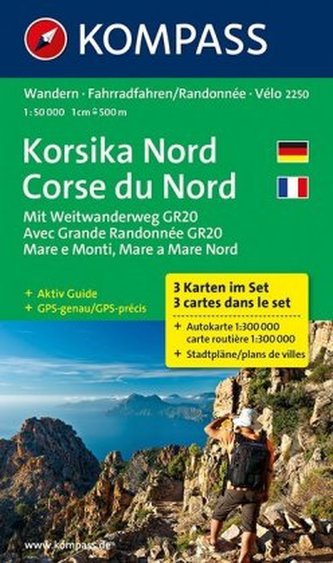 Korsika Nord  2250 (sada 3 mapy)