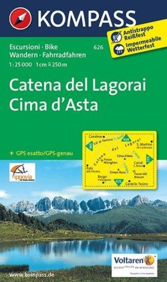 Catena del Lagorai - Cima d´Asta  626    NKOM 1:25