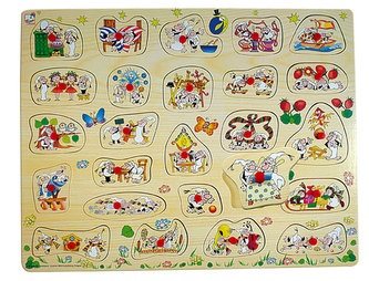 Křemílek + Vochomůrka - puzzle maxi