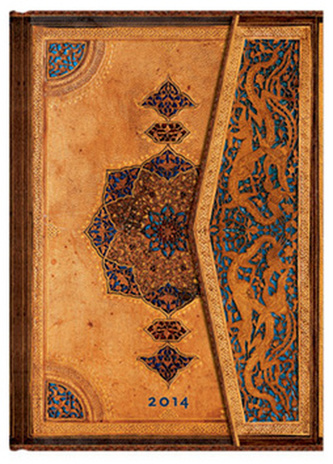 Diář 2014 - Safavid midi (12-měsíční horizontal Week-at-a-Time)
