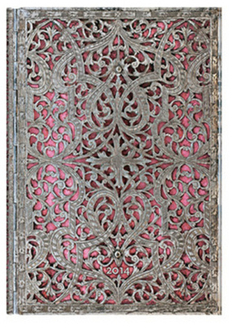 Diář 2014 - Blush Pink midi (12-měsíční verso Week-at-a-Time)