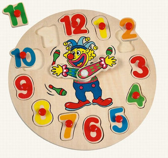 Puzzle hodiny s klaunem (20x20) Puzzle hodiny s klaunem (20x20)