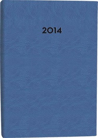 Diář B6 CHARME týdenní modrý 2014