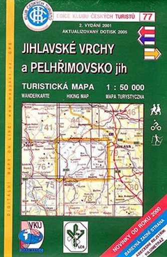 KČT 77 Jihlavské vrchy a Pelhřimovsko jih