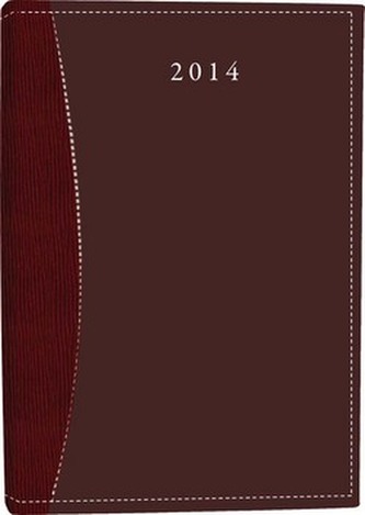 Diář A7 Pegas týdenní vínový 2014