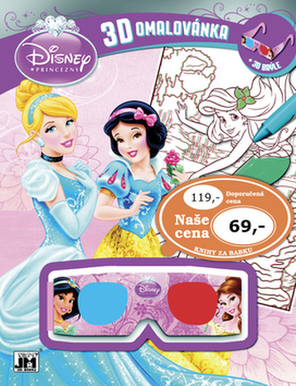 3D omalovánka Disney Princezny