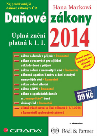Daňové zákony 2014 -  Úplná znění platná k 1. 1. 2014