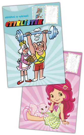 Balíček 2 ks Strawberry + Čtyřlístek - omalovánky