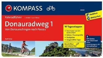 Kompass Fahrradführer Donauradweg. Bd.1