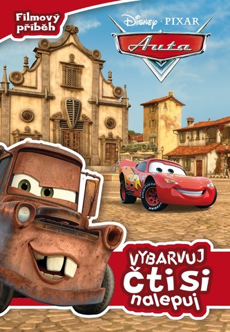 Auta - Filmový příběh: vybarvuj, čti si, nalepuj