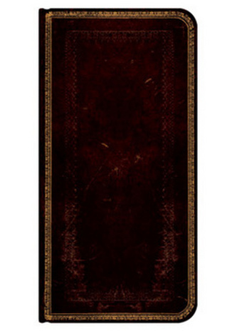 Diář 2015 - Black Moroccan slim (12-měsíční horizontal Week-at-a-Time)