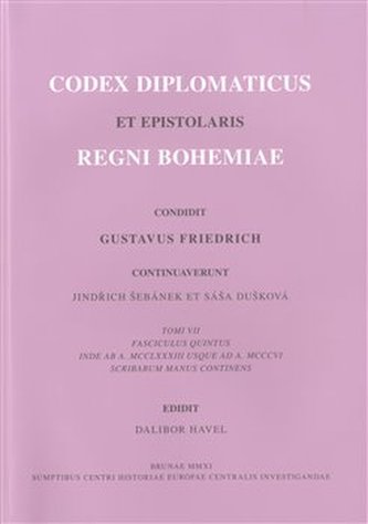 Codex diplomaticus et epistolaris regni Bohemiae