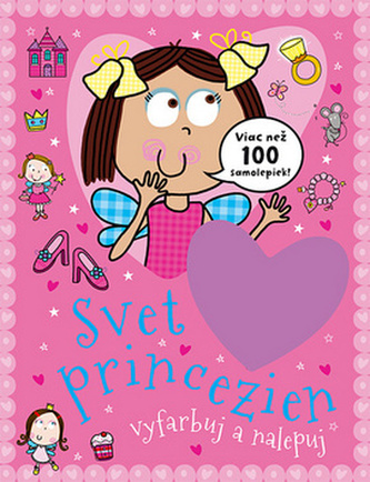 Svet princezien vyfarbuj a nalepuj