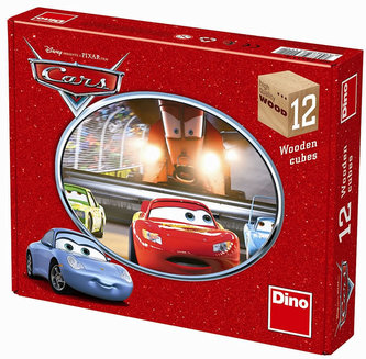 Auta - obrázkové kostky 12 ks