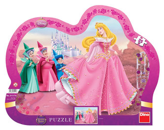 Šípková Růženka - tvarované puzzle 25 dílků