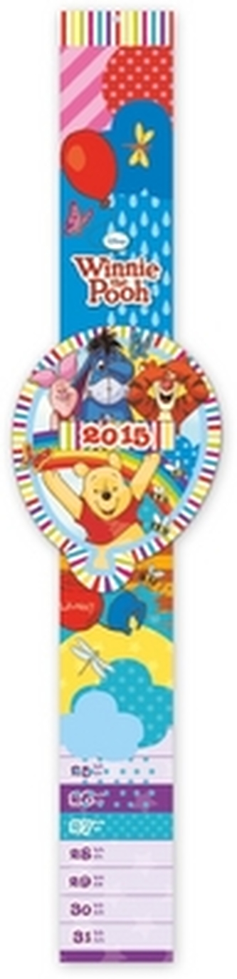 Kalendář 2015 - W. Disney Medvídek Pú kalendář s posuvným ukazatelem dne - nástěnný (CZ, SK, HU, GB)