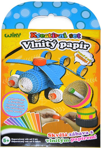 Kreativní set - Vlnitý papír - Letadlo
