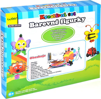 Kreativní set - Barevné figurky/modrý