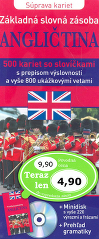 Súprava kariet - Angličtina základná slovná zásoba + CD