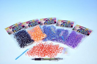 Kouzelné zaplétací gumičky PUNTÍKY / 300 ks