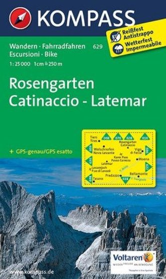 Rosengarten/Catinaccio 629   NKOM 1:25T