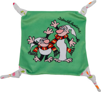 Křemílek a Vochomůrka - Usínáček 20x20cm zelený