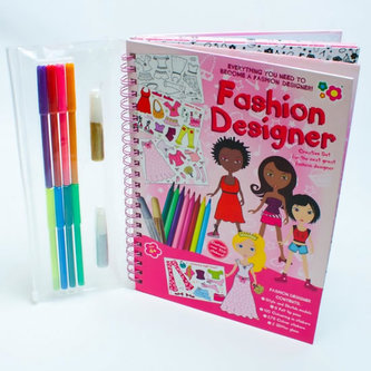 Módní návrhářka - Kreslicí kniha se samolepkami