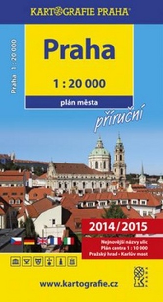 Praha - 1:20 000 plán města příruční