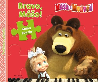 Máša a Medvěd Bravo Mášo! Kniha puzzle