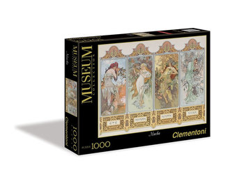 Clementoni Puzzle Museum Mucha 4 roční období / 1000 dílků