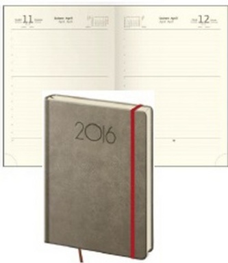 Diář 2016 - New Praga A5 denní - tmavě šedá