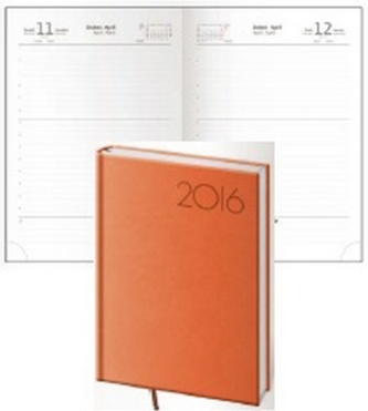 Diář 2016 - Print A5 denní - oranžová