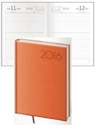 Diář 2016 - Print B6 denní - oranžová