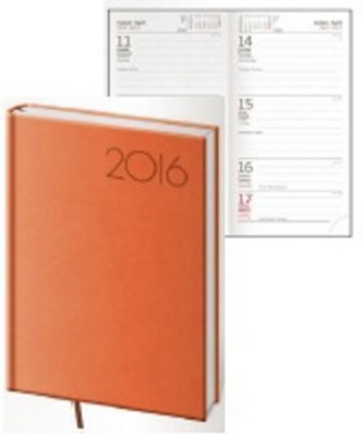 Diář 2016 - Print kapesní týdenní - oranžová